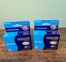 New Sony DGD125P and DGD120P 2 packs 4mm Data Cartridge Premium Sealed picture