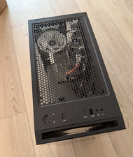 iBUYPOWER Black ATX Mid Tower Case Tempered Glass, Front USB/Audio Ports picture