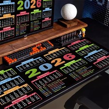 A 2026 Calendar Mouse Pad Designed for Pcs And Laptops, Featuring Wear-Resista picture