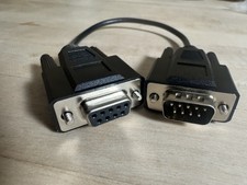 DB9 Male to Female Serial RS232 Extension Cable – Black, 1 Ft. picture