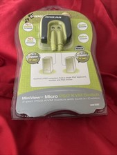 IOGEAR MiniView Micro 2-Port PS/2 KVM Switch with 2 Built-in Cables GCS62 New picture