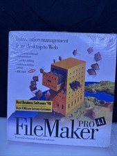 VINTAGE 1998 OLD NEW STOCK COMPUTER CD ROM FILE MAKER pro 4.1 FOR WINDOWS picture