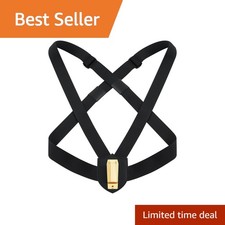 Jecery 1 Set Double Strap Flag Carrier Black Gold picture