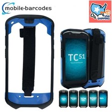Blue Protect Cover Rugged Boot Handstrap For Zebra TC51 TC510K TC52 TC56 TC57 picture