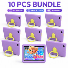 10PCS Kids Tablet 24GB+128GB WiFi 5G Android 16 Five-Core For 3-15Year Learning picture