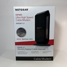 NETGEAR CM1000 DOCSIS 3.1 Cable Modem 1 Gbps Gigabit Ethernet CM1000-100NAS picture