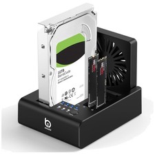 3-Bay M.2 NVMe & SATA Hard Drive Docking Station picture