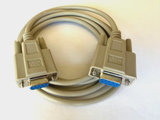 NEW 6FT NULL MODEM SERIAL CABLE DB9F TO DB9F FEMALE TO FEMALE 9 PIN DB9 picture