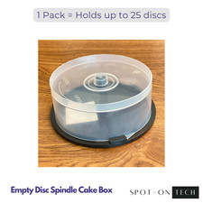 Ten (10) Empty CD DVD BluRay Storage Cake Box Case with Spindle picture