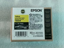 New Genuine Epson T8504 Yellow Ultra Chrome HD Ink For SC-P800 Exp 05-2018 picture