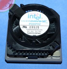 TESTED Intel PODP5V83 CPU in USA 486 Pentium OverDrive Processor 83MHz with Fan picture