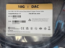 LOT OF 4 NEW FS.com SFP-10G-AC05 10G SFP+ Active DAC Copper 5M 16FT picture