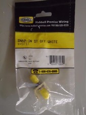 Hubbell CAT SFST Snap In ST Office White, free 1st class shipping picture