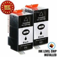 2pk 902XL Black Ink Cartridges for HP 902 Officejet Pro 6960 6968 6970 6975 6978 picture