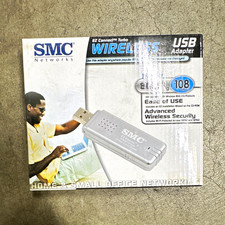 SMC Networks SMCWUSB-G2 108 Mbps 802.11g USB 2.0 Wi-Fi Adapter WPA2 Silver picture