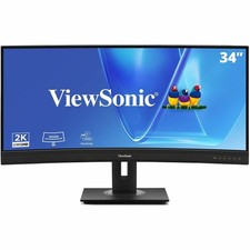 ViewSonic VG3456CA 34 Inch 1440p Ultrawide Docking Monitor, Curved IPS Display picture