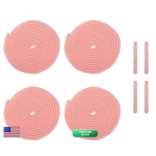 QLD COVER 4pcs 1.6M(5.25FT) Spiral Cable Protector for Phone/Pad/Laptop USB picture