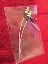 GOLD ANTENNA CABLE FOR ASUS  Z97I PLUS , ASUS MPCIE COMBO II , WHITE WIRE picture