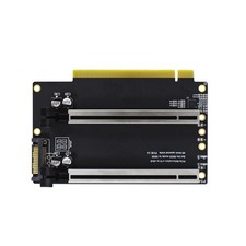 PCIE 3.0 X16 1 to 2 Expansion Card Gen3 Split Card PCIe X16 to X8X8 40.4mm5661 picture