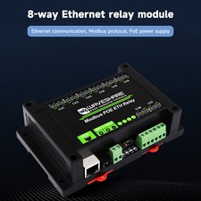 8-Channel Ethernet Relay Module Modbus TCP Protocol Poe Ethernet Communication picture