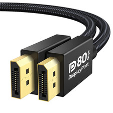 80Gbps VESA Certified Displayport Cable 2.1, 16K Display Port 6.6FT picture