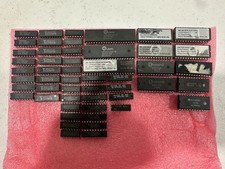 Vintage IC Chip Qty 51 Lot – CPU, DRAM, SRAM, DMA, BIOS ROMs, Logic – Untested picture