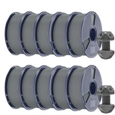 SUNLU 10x1KG ABS Gray Filament 1.75mm 3D Printer Filament ABS Gray 10KG Strong picture