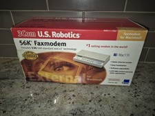 3Com U.S. Robotics 56K External Faxmodem 5689 Mac V.90 x2 Complete In Box picture