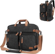 Koolehaoda 3-in-1 Convertible Briefcase Backpack for 17.3