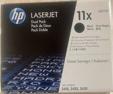 New Genuine Factory HP Q6511XD Toner Cartridge DUAL PACK New Style Black Boxes picture