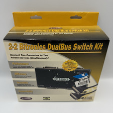Belkin Bitronics 2:2 DualBus Parallel Switch Kit F1U127 w/ 2x 6ft Cables picture