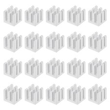 10x10x10mm Aluminum Heatsink Radiator for MOS IC Chip Silver Tone 20 Pcs picture