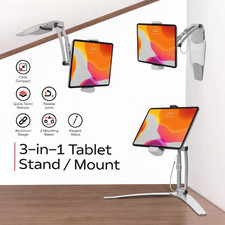 CTA Digital 3-in-1 Tablet Stand Mount for iPad Kitchen Wall Tabletop PAD-KMS picture