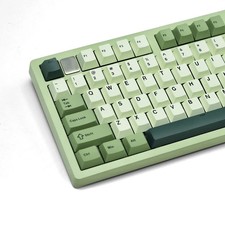 Womier Matcha PBT keycaps, Cherry Profile Keycaps 75 Percent,Double Shot Keyb... picture
