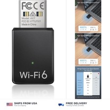 BrosTrend AX900 Mini USB WiFi 6 Adapter Dual Band USB2.0 WiFi Dongle for PC picture