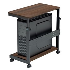 EUREKA ERGONOMIC PC Stand Computer Cart, Height Adjustable Tower Stand 2-Tier picture