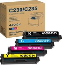 4 Pack Toner Set for Xerox C230 C235 006R04383 006R04384 006R04385 006R04386 picture