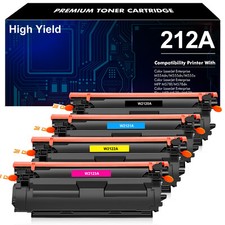4PK W2120A 212A Toner Compatible With HP Color LaserJet  M578dn M554dn WITH CHIP picture