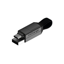 Rolling Square inCharge 6 - Keychain USB C Charger Cable, Lightning Gray  picture