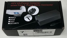 Evaplus 42V2A Power Adapter Power Fast 3 Prong Inline Connector Lithium Battery picture
