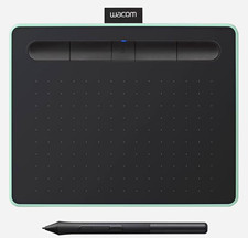 Wacom Graphics Drawing Tablet w/ Stylus Pen, USB Cable, Black/Mint Green picture