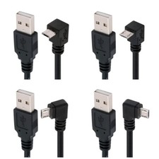 USB2.0 Micro USB 5Pin Charge Data Transfer 90 Degree Angled Extension Cable picture