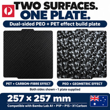 PET PEO Build Plate 257x257mm for Bambu Lab A1 P1S P1P X1C 3D Printer picture