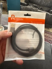 Ruaeoda USB To USB 3’ Ft Cable Male To Male Type A Cord Braided Black w/ship picture