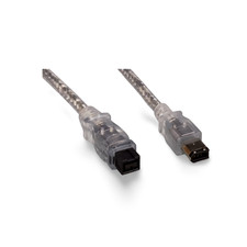 6ft FireWire 1394b Bilingual Cable 9 Pin to 6 Pin - Silver picture