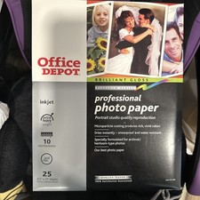 Office Depot Professional Photo Paper 151-496 Brilliant Gloss 25 Sheets 8.5 x 11 picture