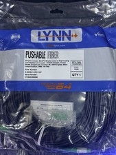 5 Pk LYNN Pushable Fiber Optical Network Cable SC/APC-SC/APC Simplex 100 ft Blk picture