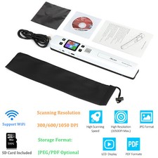 MUNBYN 1050DPI Document Photo Scanner,to PDF/JPG built-in WiFi with 16GB SD Card picture