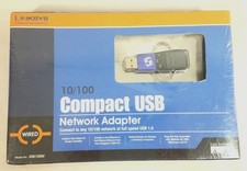 Linksys Compact USB Network Adapter Model USB100M 10/100 Wired New Sealed picture