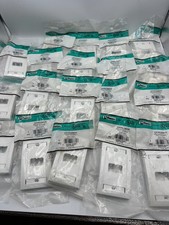 PANDUIT  Mini-Com Wall Plate,Single Gang,2 Port,White - CFPE2WHY lot of 19 picture